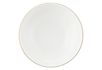 Weiße Schale mit braunem Muster