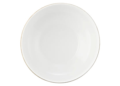 Weiße Schale mit braunem Muster