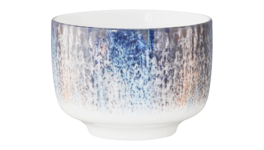 Keramikbecher mit blauem Muster