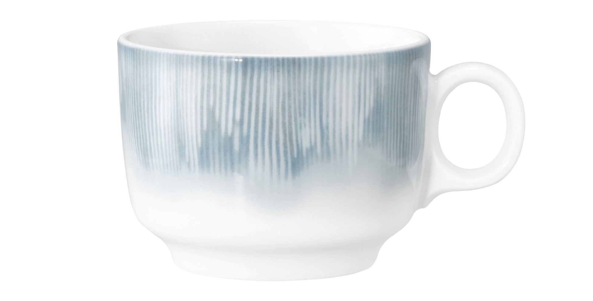 B2B-Gastronomie: Porzellan-Tasse, weiß-blau, elegant