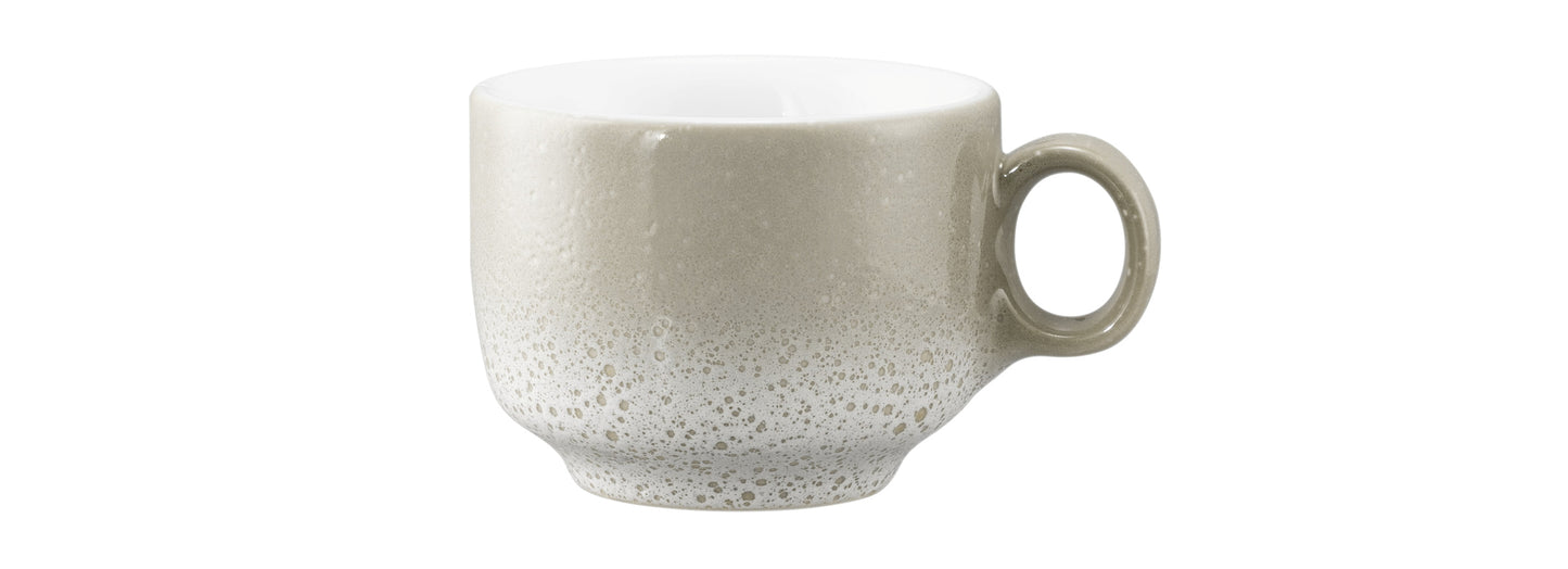 Beige Keramik-Tasse mit Henkel