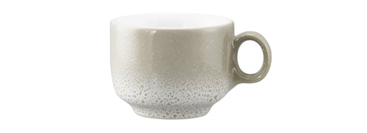 Beige Keramik-Tasse mit Henkel