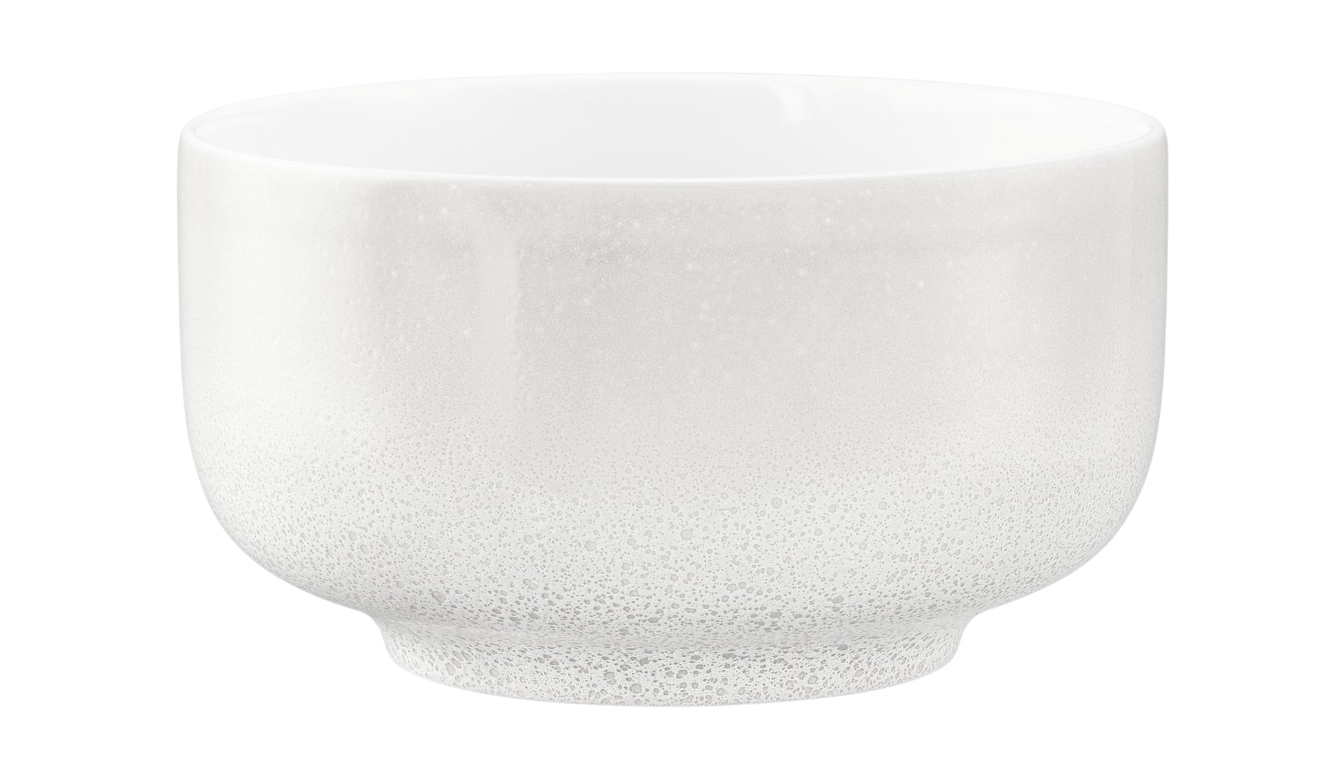Weiße Schale, schlichtes Design.