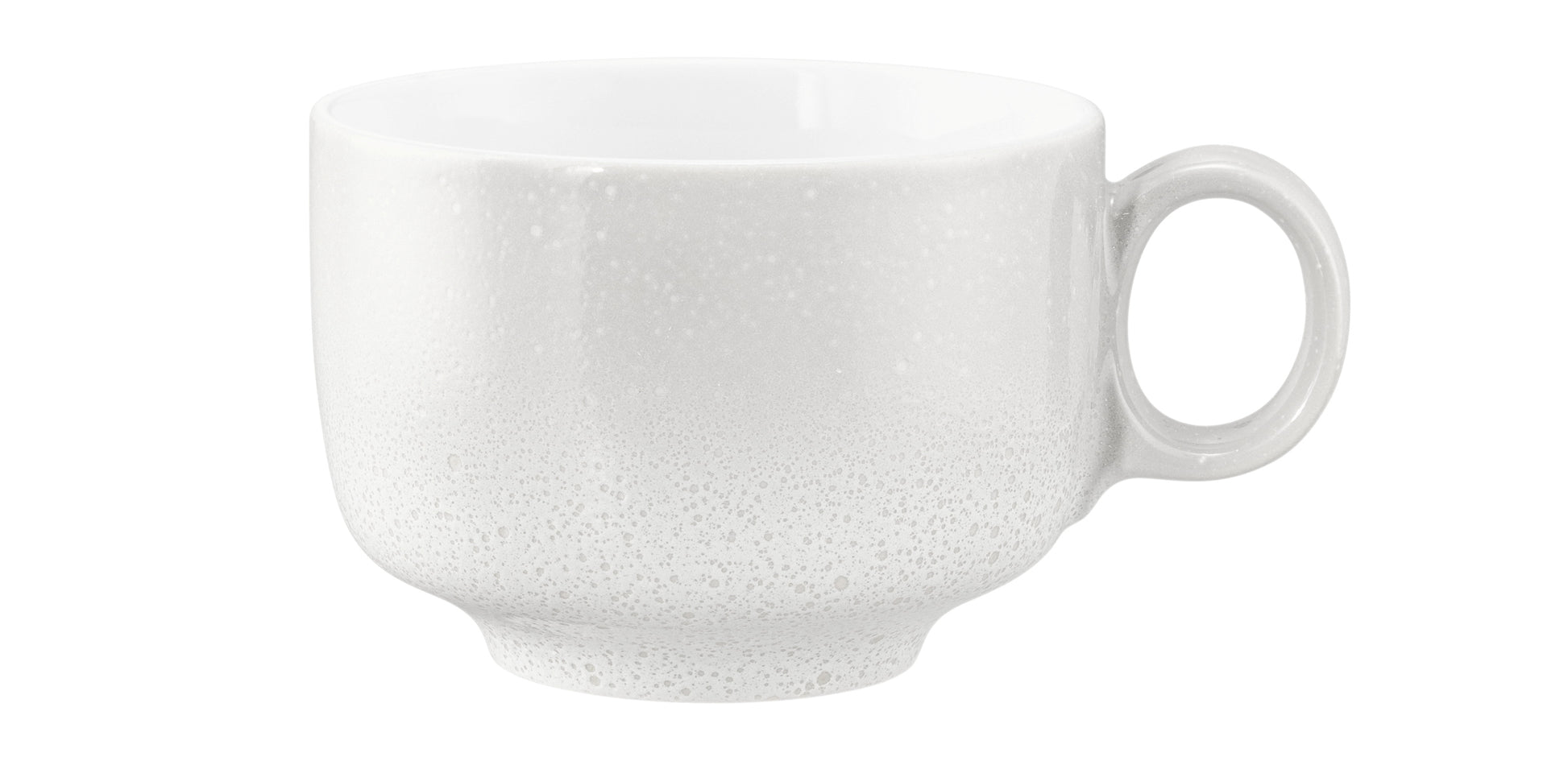 Weiße Kaffeetasse aus Porzellan