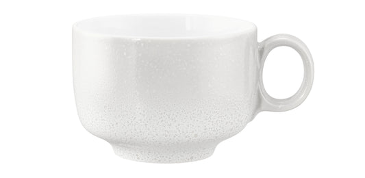 Weiße Kaffeetasse aus Porzellan