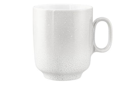 Weiße Keramiktasse mit Henkel