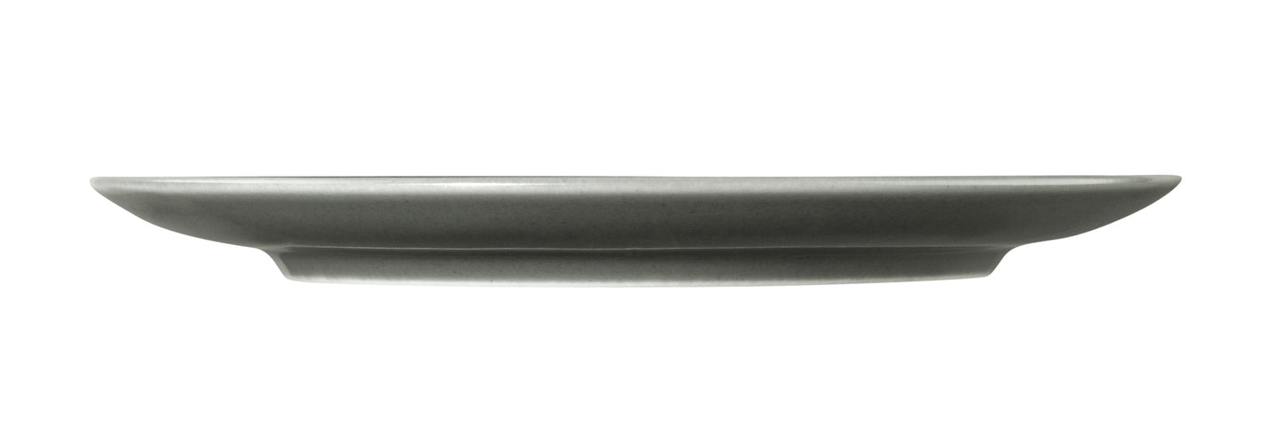 Grauer Teller aus Keramik