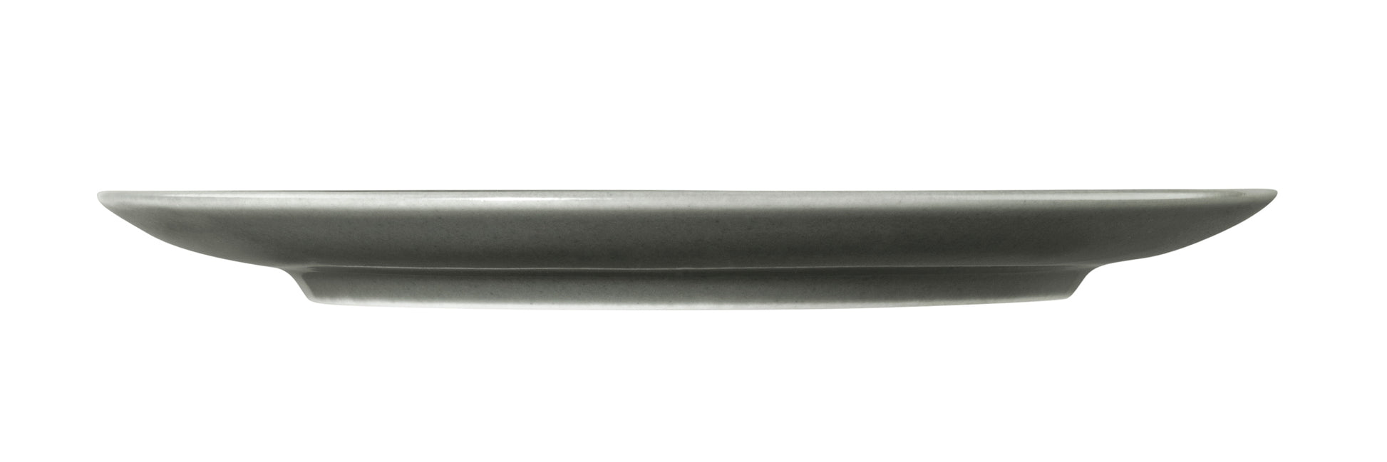 Grauer Teller aus Keramik