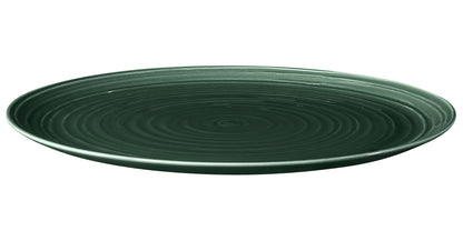 Grüner, leerer Keramikteller, Gastronomie