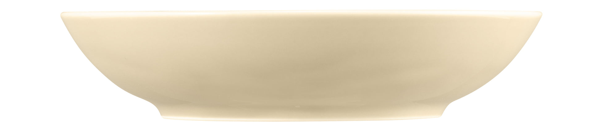 Beige Schale aus Keramik, leer