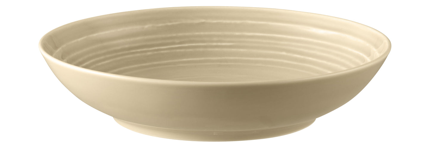 Beige Schale aus Keramik, leer