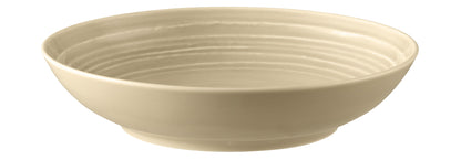 Beige Schale aus Keramik, leer