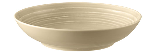 Beige Schale aus Keramik, leer