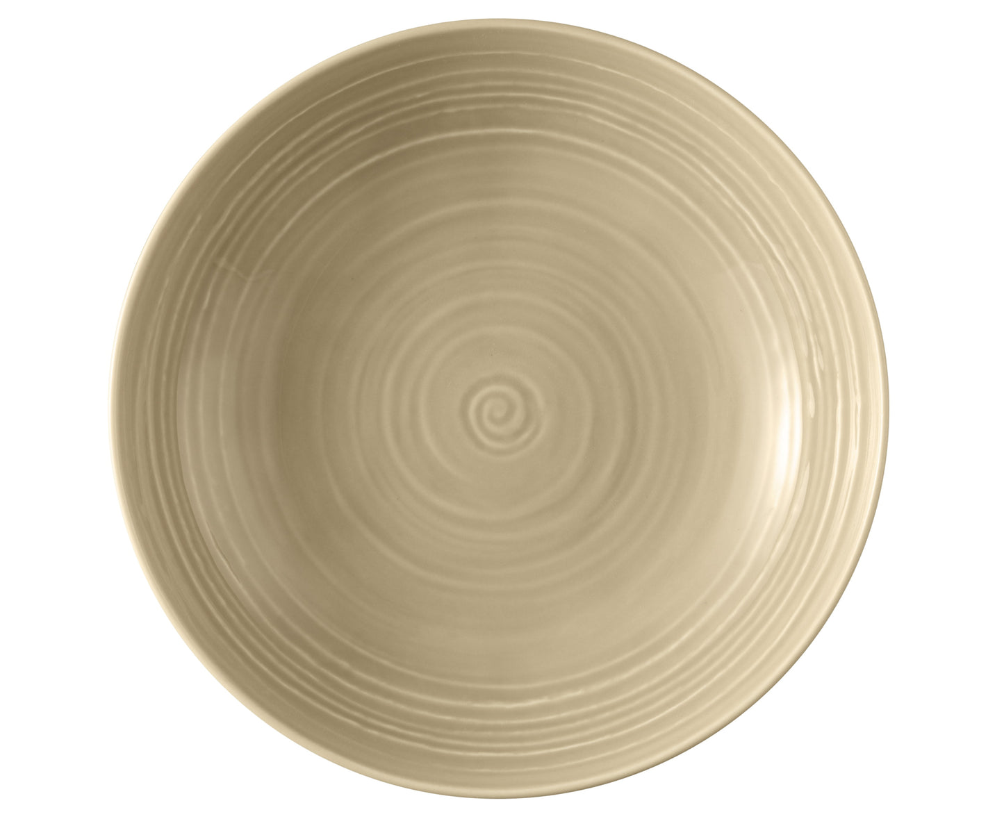 Beige Schale aus Keramik, leer