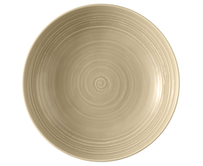 Beige Schale aus Keramik, leer