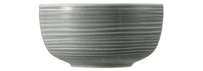 Graue keramische Schale aus Ton