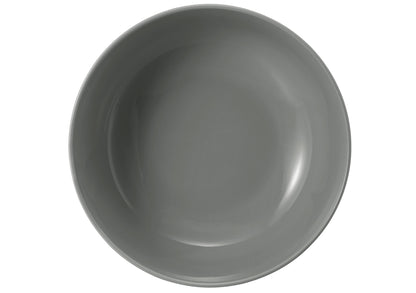 Graue keramische Schale aus Ton