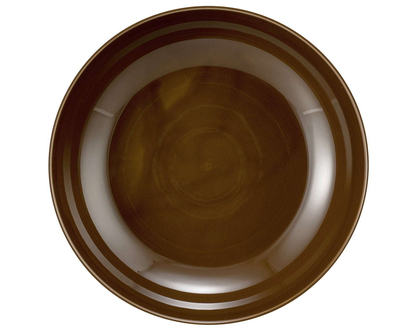 Braune Schale mit Streifenmuster