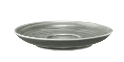 Grauer, leerer Keramikteller, Gastronomiebedarf