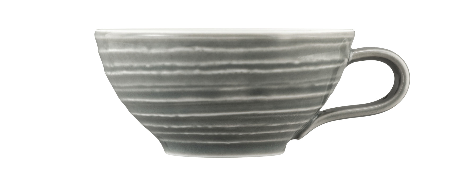 Grau gestreifte Kaffeetasse