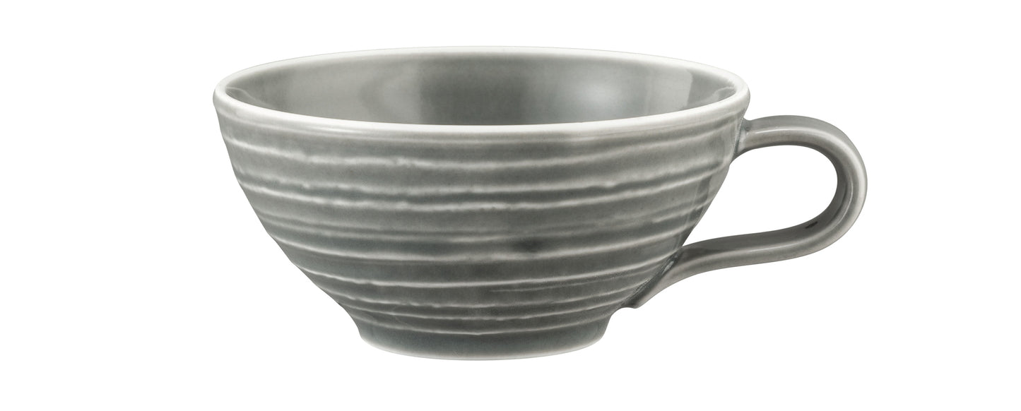 Grau gestreifte Kaffeetasse