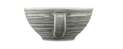Grau gestreifte Kaffeetasse