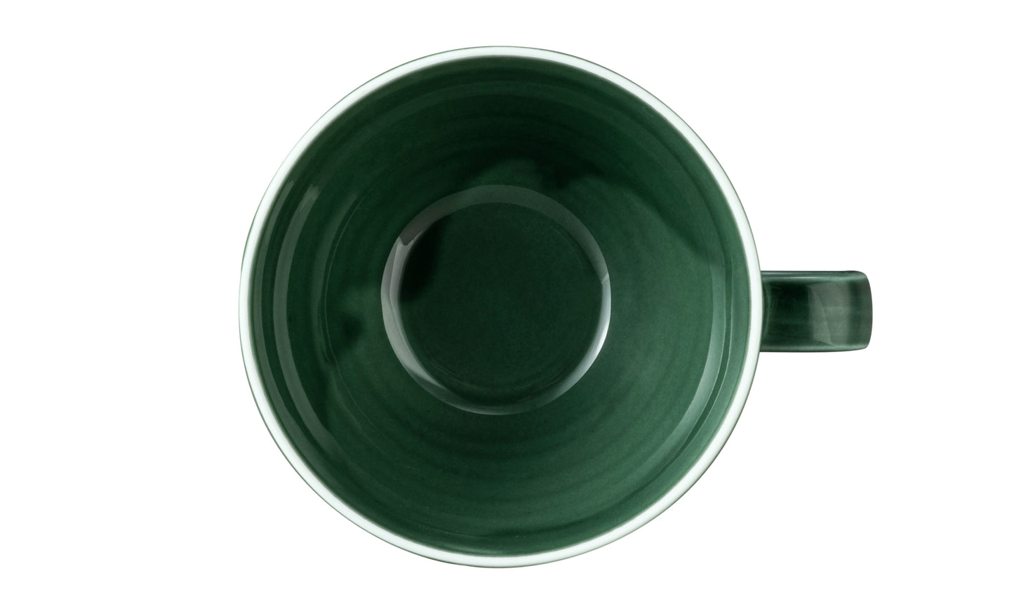 Grüne Kaffeetasse aus Keramik