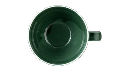 Grüne Kaffeetasse aus Keramik