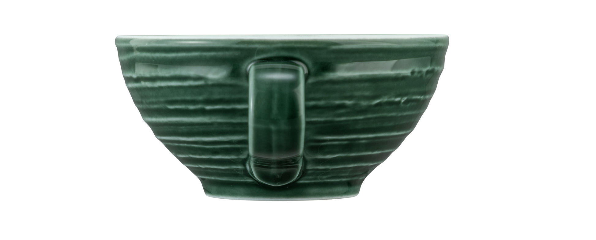 Grüne Kaffeetasse aus Keramik