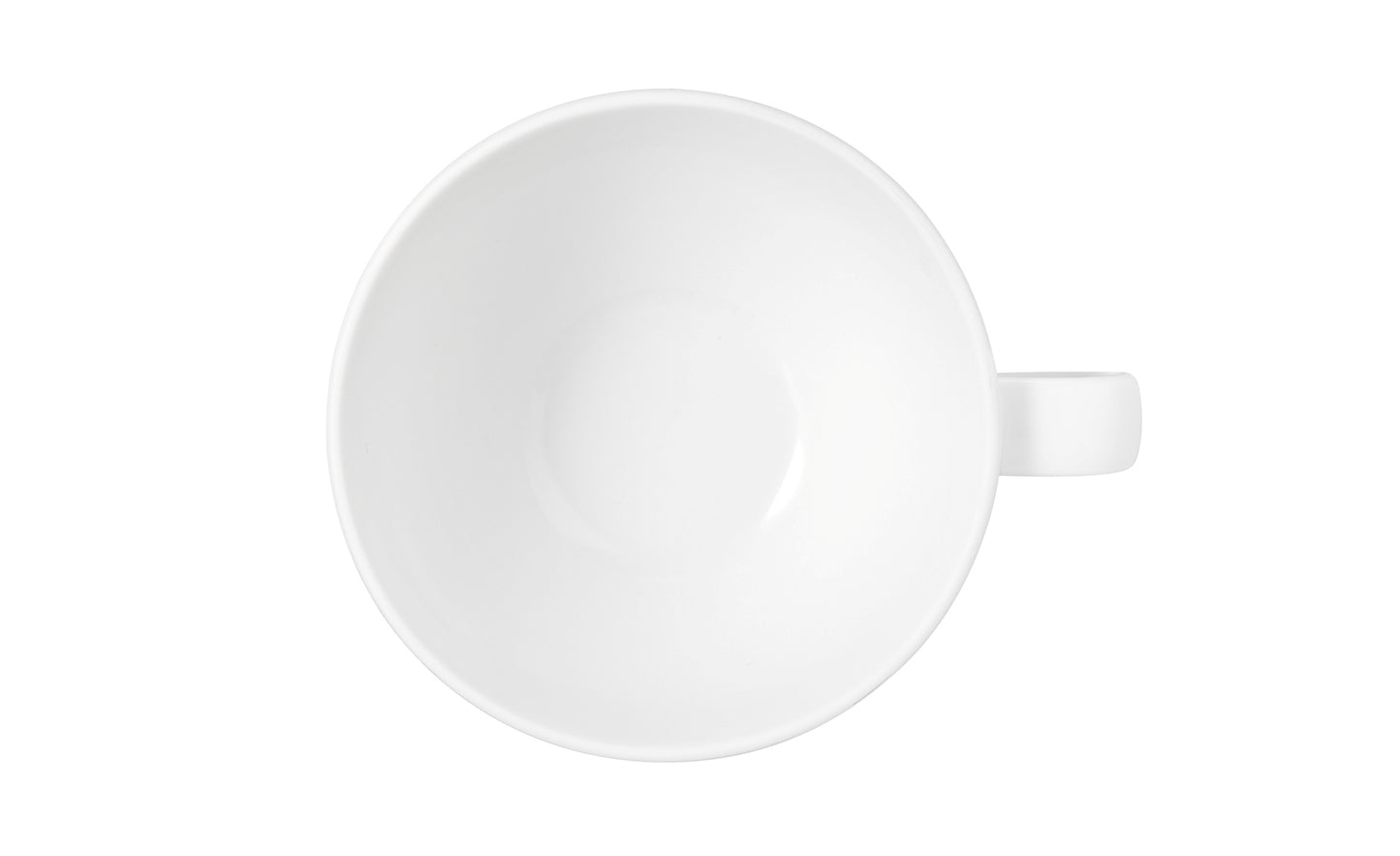 Weiße Kaffeetasse aus Porzellan