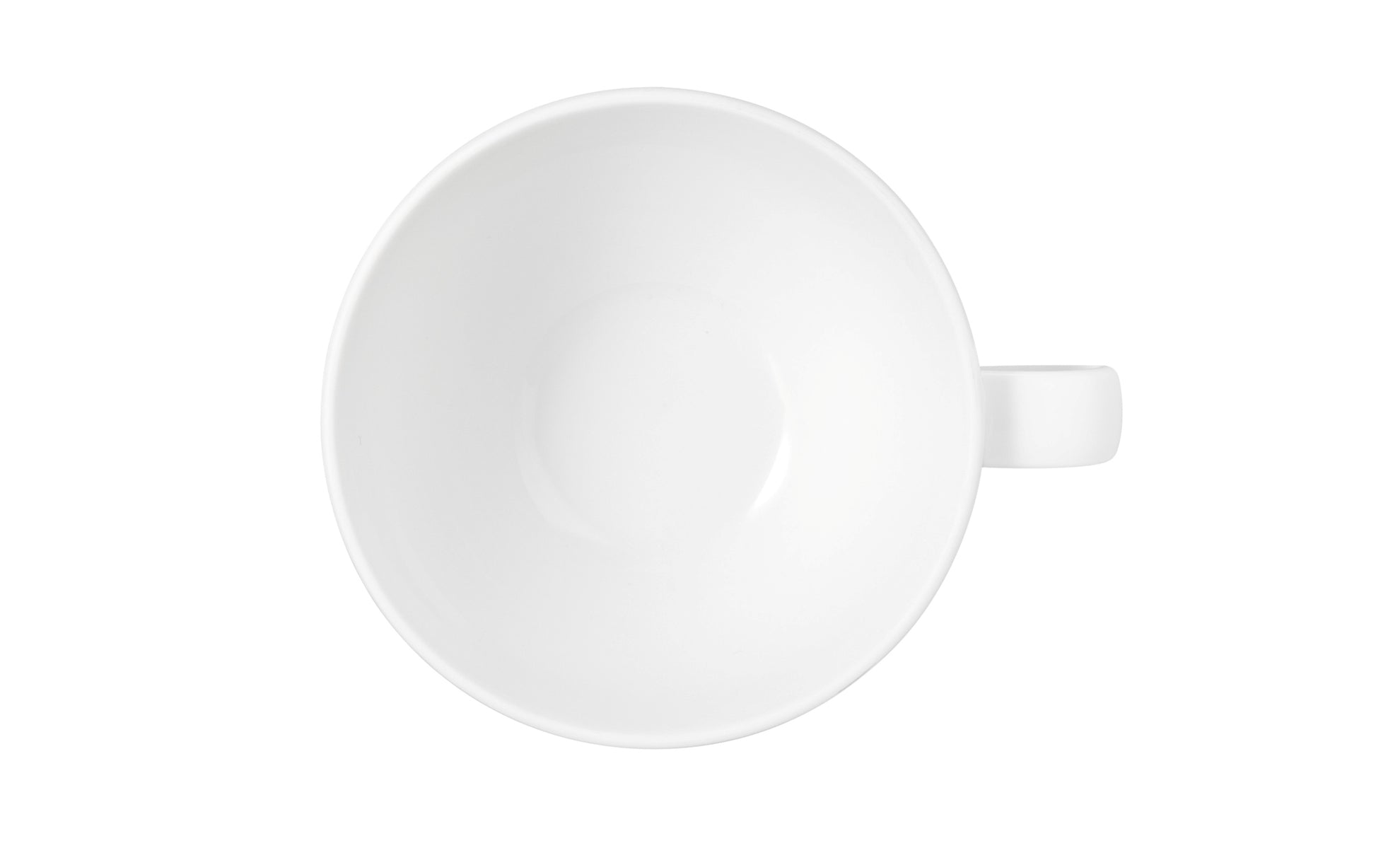 Weiße Kaffeetasse aus Porzellan