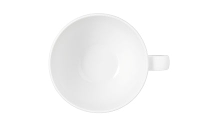 Weiße Kaffeetasse aus Porzellan