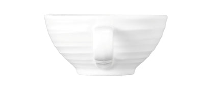 Weiße Kaffeetasse aus Porzellan