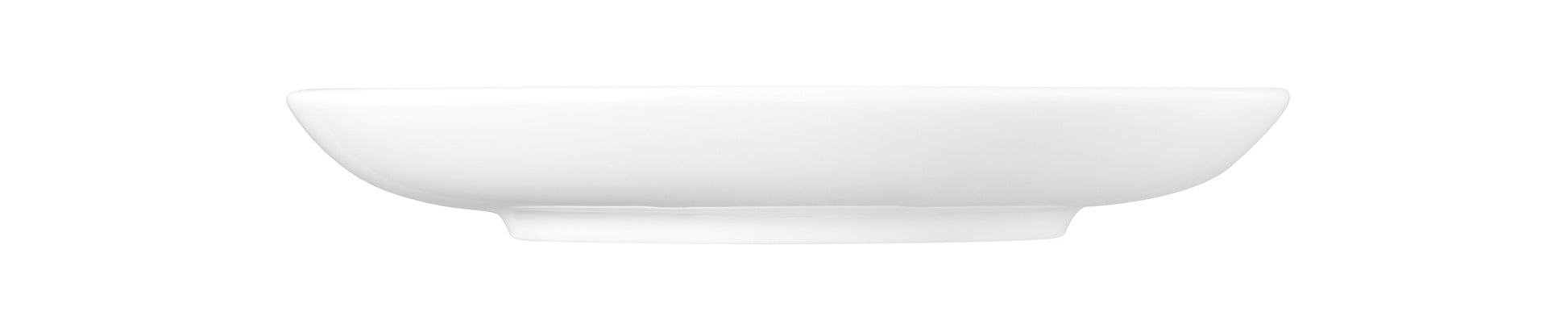 Weiße Servierplatte aus Porzellan