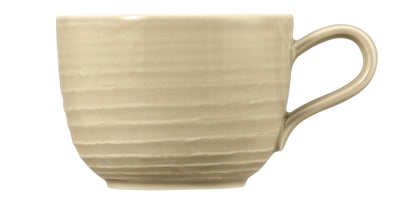 Beige Tasse, Gastronomie-Geschirr, leer