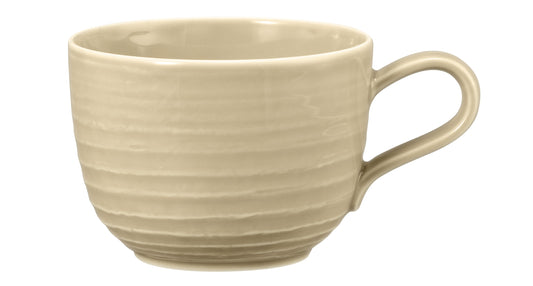 Beige Tasse, Gastronomie-Geschirr, leer