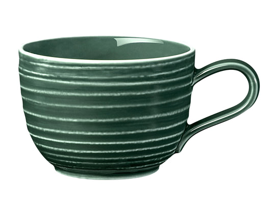 Grüne Tasse mit Henkel, leer
