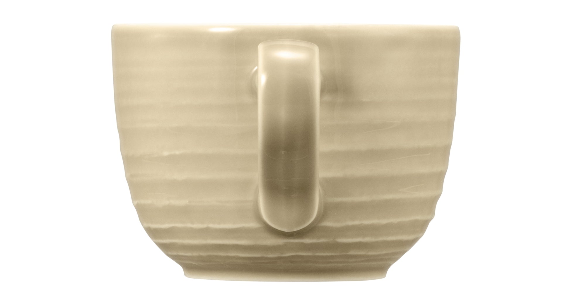Beige Tasse für Gastronomiebedarf.