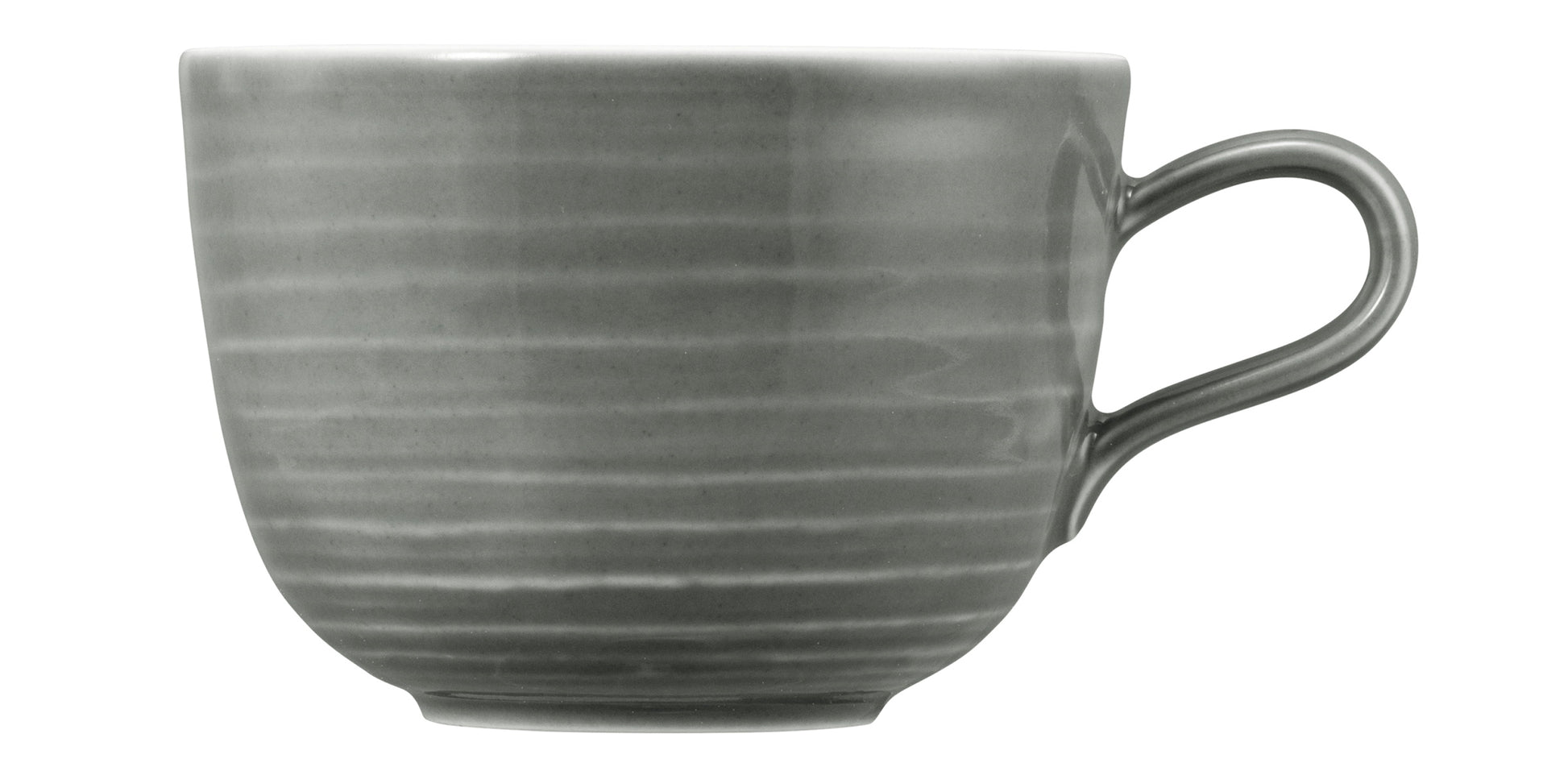 Graue Kaffeetasse aus Keramik