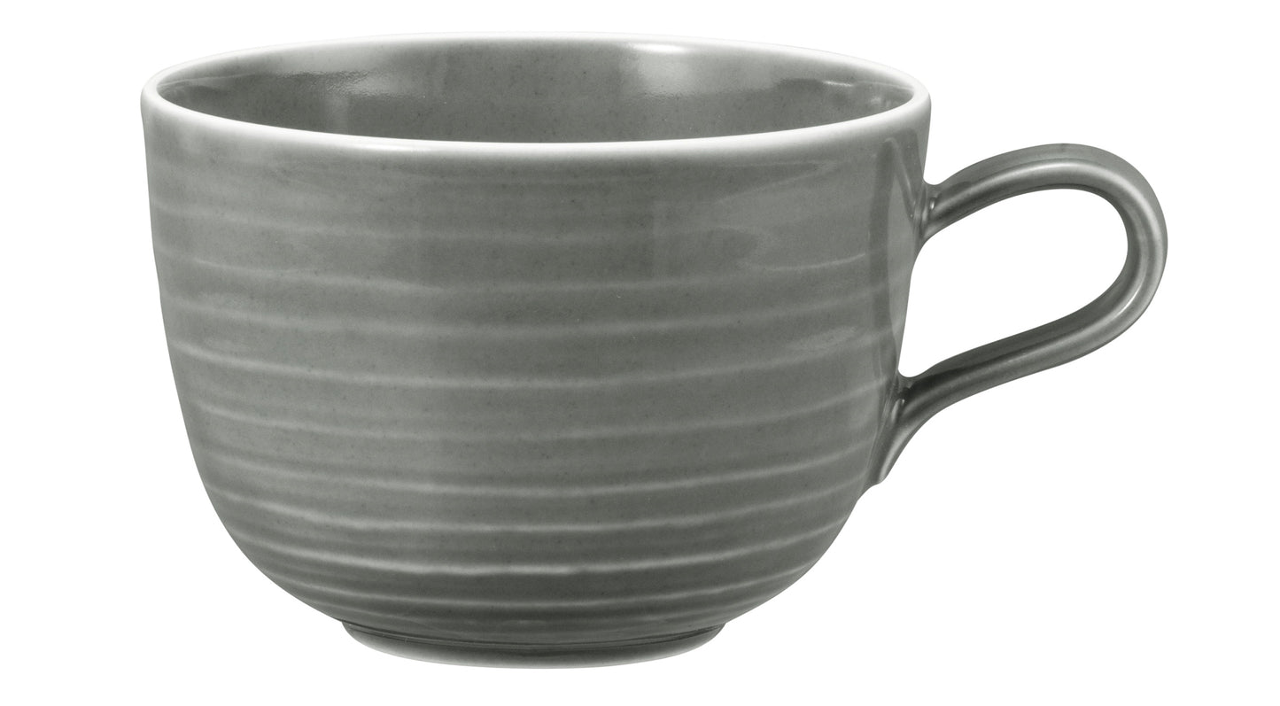 Graue Kaffeetasse aus Keramik
