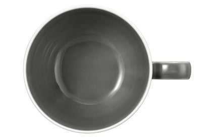 Graue Kaffeetasse aus Keramik