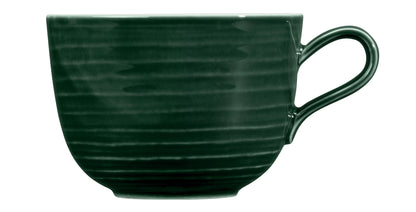 Grüne Kaffeetasse, Nahaufnahme, B2B Gastronomie