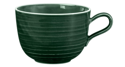 Grüne Kaffeetasse, Nahaufnahme, B2B Gastronomie