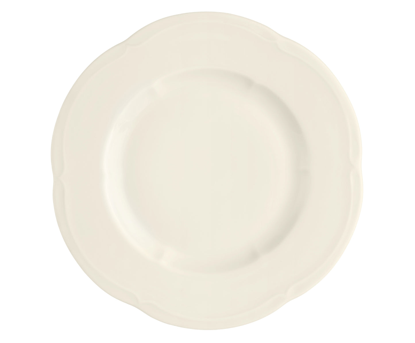 Weißer Porzellanteller für Gastronomie