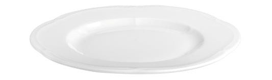 Weiße ovale Servierplatte