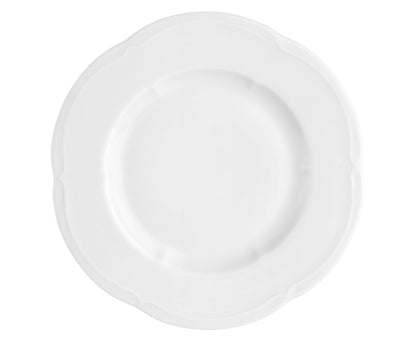 Weiße ovale Servierplatte
