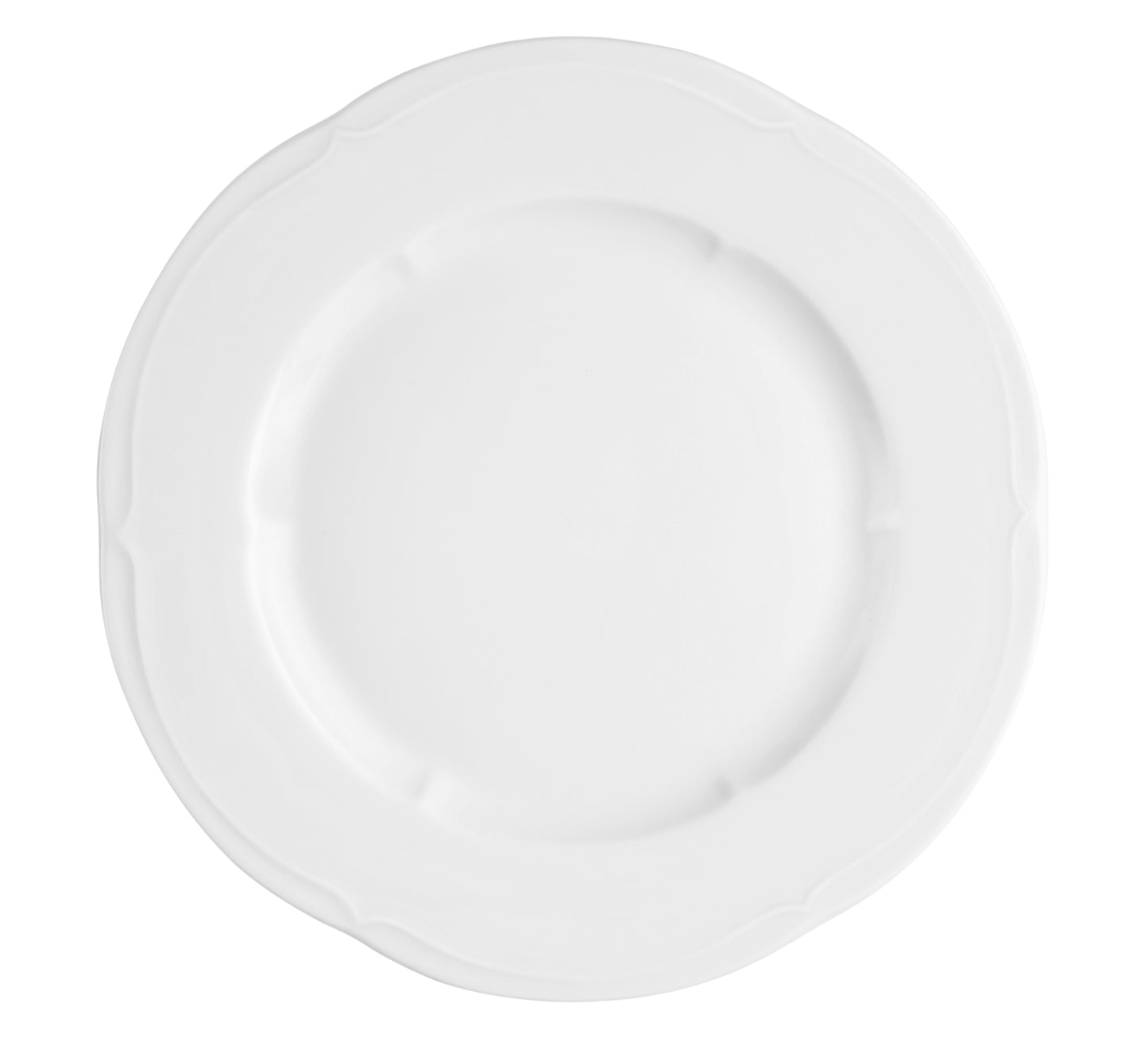 Weißer, leerer Porzellanteller, Gastronomie