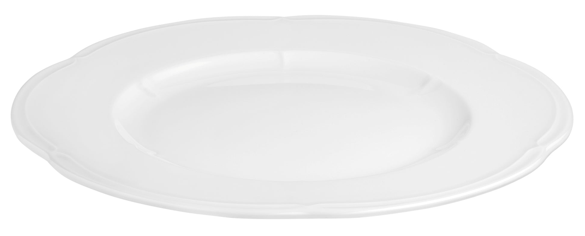 Weißer, leerer Porzellanteller, Gastronomie