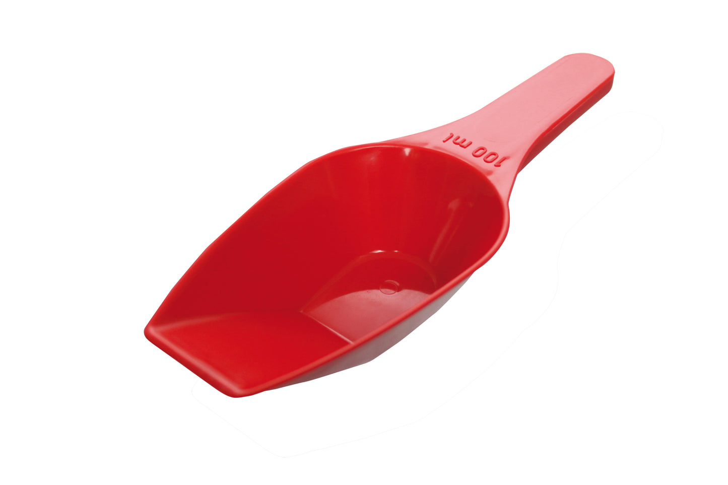 Rote Schaufel für Gastronomiebedarf.