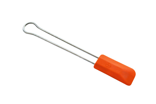 Gastronomie-Hilfsmittel, roter Griff.